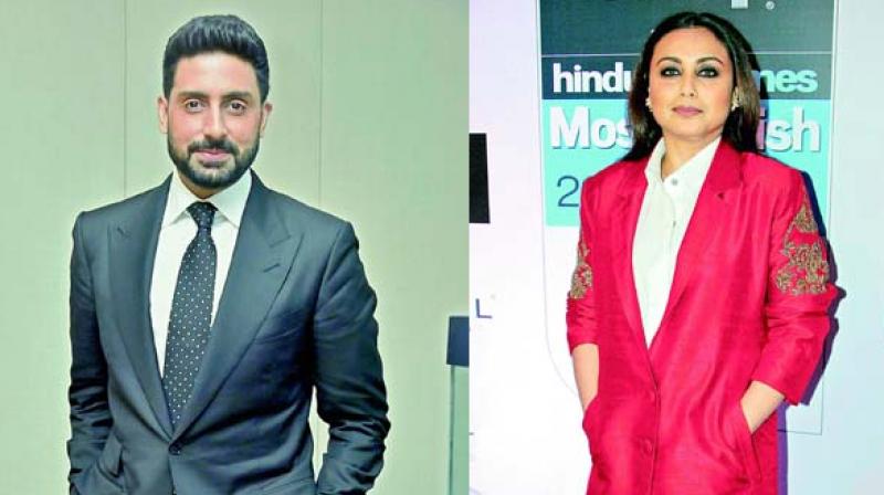 Abhishek Bachchan and Rani Mukherjee. Abhishek Bachchan and Rani Mukherjee.