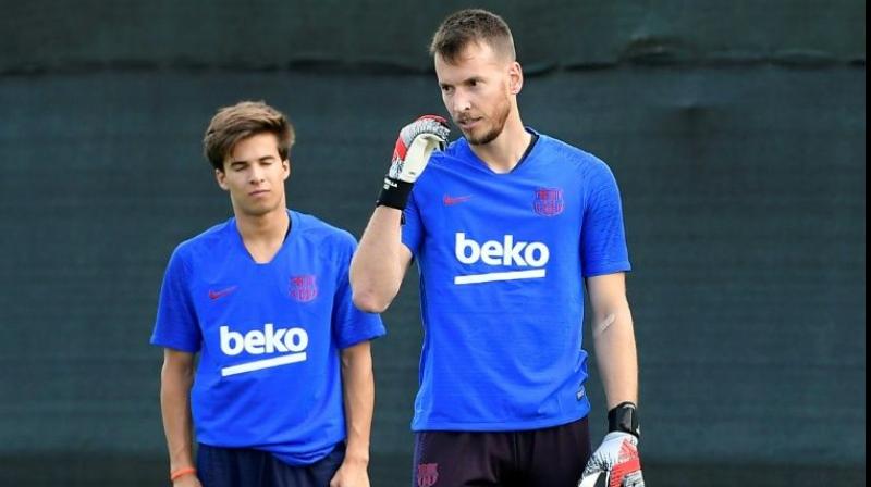 "In the last training session, first-team player Neto suffered a bruise on his left wrist," a club statement read. (Photo: AFP) "In the last training session, first-team player Neto suffered a bruise on his left wrist," a club statement read. (Photo: AFP)