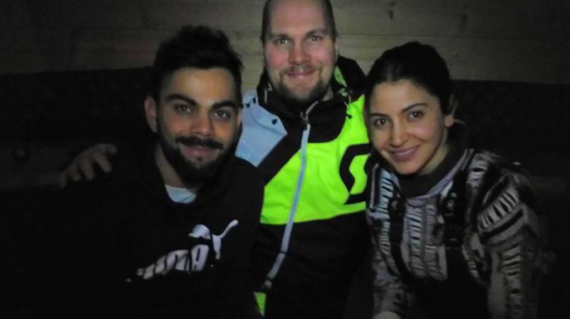 Virat and Anushka's unseen picture from their honeymoon. Virat and Anushka's unseen picture from their honeymoon.
