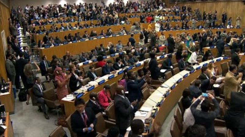 122 countries adopt global treaty banning nuclear weapons. (Photo: AFP) 122 countries adopt global treaty banning nuclear weapons. (Photo: AFP)