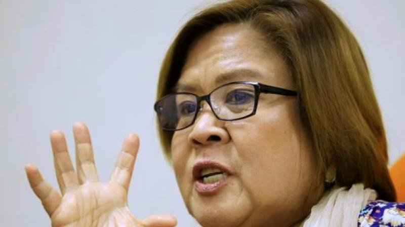 De Lima urged world leaders to consider sanctions and the International Criminal Court (ICC) in the Hague to launch an investigation into Duterte and those who worked for him. (Photo: ANI) De Lima urged world leaders to consider sanctions and the International Criminal Court (ICC) in the Hague to launch an investigation into Duterte and those who worked for him. (Photo: ANI)