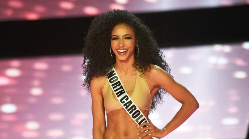 Miss North Carolina Cheslie Kryst, who won the 2019 Miss USA final competition at the Grand Sierra Resort in Reno, completing the historic triple win. (Photo: AP) Miss North Carolina Cheslie Kryst, who won the 2019 Miss USA final competition at the Grand Sierra Resort in Reno, completing the historic triple win. (Photo: AP)