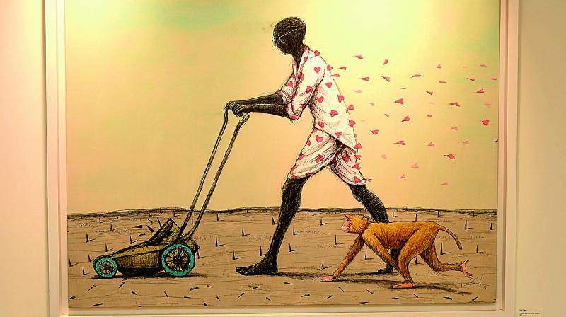 gandhiji on canvas gandhiji on canvas