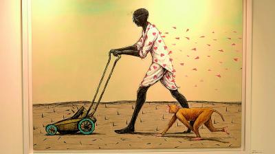 gandhiji on canvas gandhiji on canvas