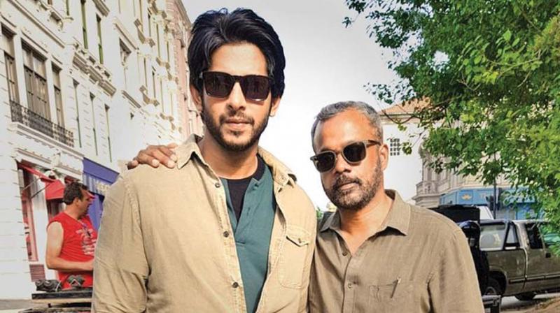 Vamsy and Gautham Menon from the sets of DN. Vamsy and Gautham Menon from the sets of DN.