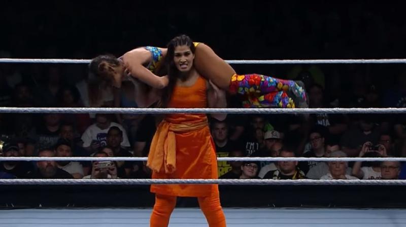 A major success story from WWE's global talent recruiting efforts is Kavita Devi of Haryana, who was discovered at WWE's first open tryout in Dubai in April 2017. (Photo: Screengrab) A major success story from WWE's global talent recruiting efforts is Kavita Devi of Haryana, who was discovered at WWE's first open tryout in Dubai in April 2017. (Photo: Screengrab)