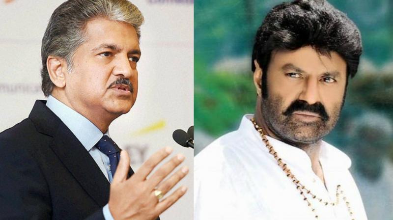 Anand Mahindra and Nandamuri Balakrishna. Anand Mahindra and Nandamuri Balakrishna.