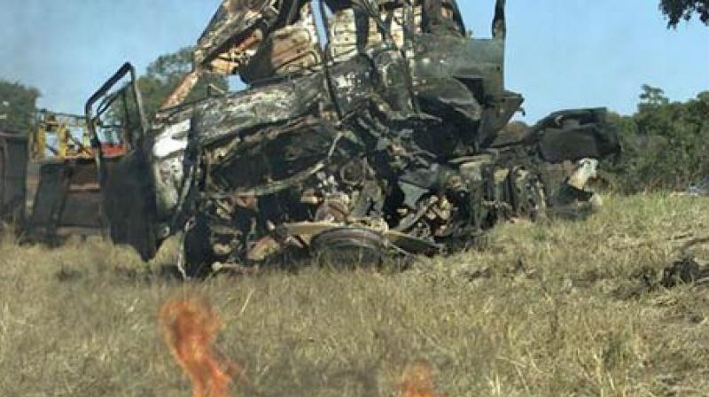 Thirty-five people died and 17 others were injured after a vehicle fell into a gorge in Kishtwar district on Jammu and Kashmir on Monday morning. (Photo: ANI) Thirty-five people died and 17 others were injured after a vehicle fell into a gorge in Kishtwar district on Jammu and Kashmir on Monday morning. (Photo: ANI)