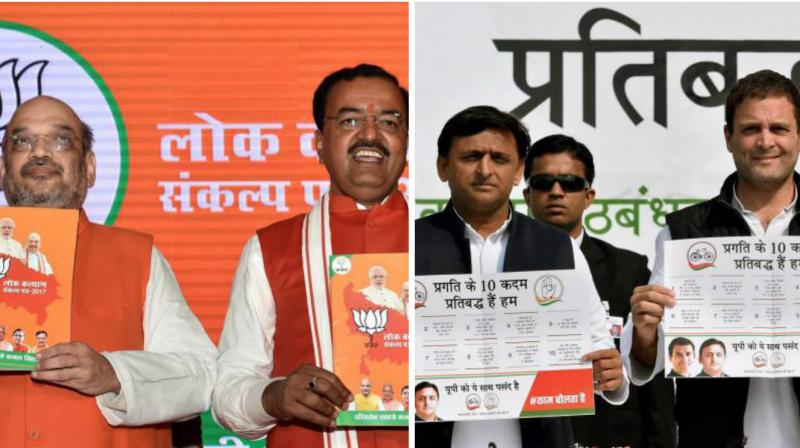 In a bid to woo farmers, parties including BJP and SP have promised round-the-clock power supply while Congress raised a similar pitch with its slogan 'karza maaf, bijli half'. (Photo: PTI) In a bid to woo farmers, parties including BJP and SP have promised round-the-clock power supply while Congress raised a similar pitch with its slogan 'karza maaf, bijli half'. (Photo: PTI)