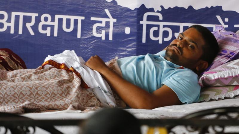 The 25-year-old quota agitation leader was admitted to a hospital after his health deteriorated last Friday. (Photo: File | AP) The 25-year-old quota agitation leader was admitted to a hospital after his health deteriorated last Friday. (Photo: File | AP)