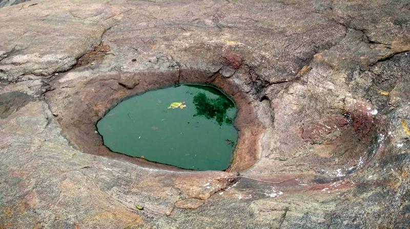 The pit where Goraknath prepared the medicines. The pit where Goraknath prepared the medicines.