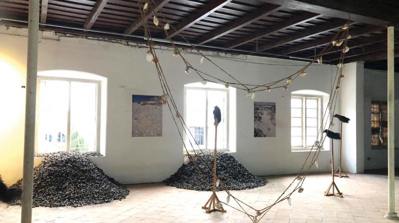 Julie’s installation Distance is a state of mind on display at Pepper House, Fort Kochi Julie’s installation Distance is a state of mind on display at Pepper House, Fort Kochi