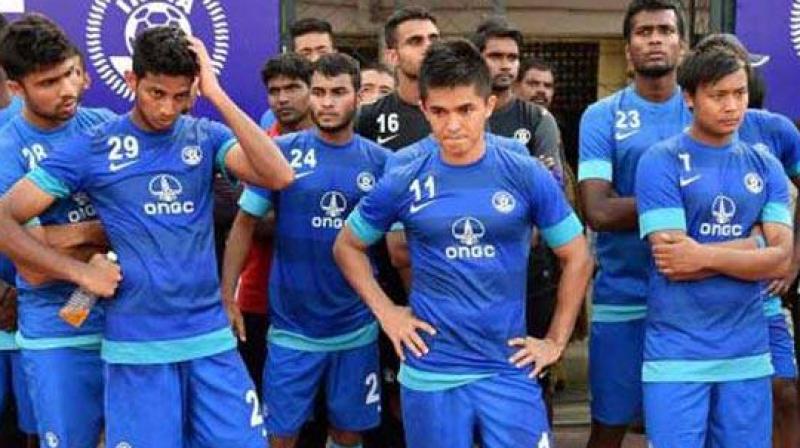 India have dropped below the 100th spot for the first time since May. The Blue Tigers had achieved one of their best rankings in recent history when they climbed to the 96th spot in July.(Photo: PTI) India have dropped below the 100th spot for the first time since May. The Blue Tigers had achieved one of their best rankings in recent history when they climbed to the 96th spot in July.(Photo: PTI)