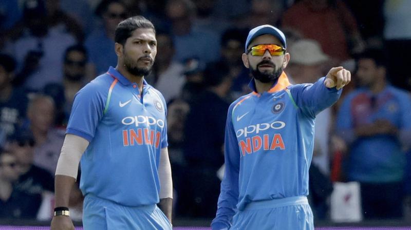 Umesh got the nod from the selection committee after his superb show in Hyderabad where he got 6 for 88 and 4 for 45 in the two innings. (Photo: AP) Umesh got the nod from the selection committee after his superb show in Hyderabad where he got 6 for 88 and 4 for 45 in the two innings. (Photo: AP)