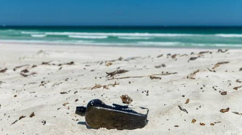It took weeks of sleuthing using Google Translate, online research and archival digging before the unusual find was confirmed as an authentic bottle thrown from a German ship into the Indian Ocean. (Photo: AFP) It took weeks of sleuthing using Google Translate, online research and archival digging before the unusual find was confirmed as an authentic bottle thrown from a German ship into the Indian Ocean. (Photo: AFP)