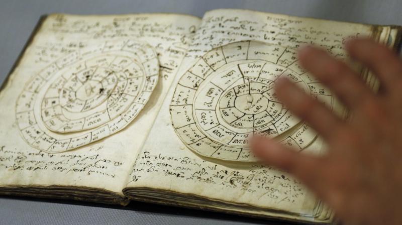 A manuscript that includes astronomical calculators is displayed at the YIVO Institute for Jewish Research in New York, Tuesday, Oct. 24, 2017. This document along with more than 170,000 other pages are part of a recently discovered trove of Jewish materials from Lithuania thought to have been destroyed during the Holocaust. (Photo: AP) A manuscript that includes astronomical calculators is displayed at the YIVO Institute for Jewish Research in New York, Tuesday, Oct. 24, 2017. This document along with more than 170,000 other pages are part of a recently discovered trove of Jewish materials from Lithuania thought to have been destroyed during the Holocaust. (Photo: AP)