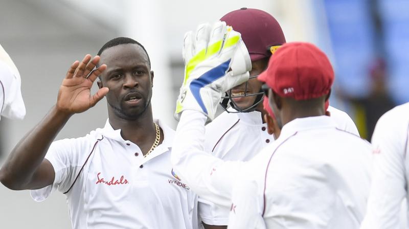 West Indian speedster Kemar Roach led the demolition of Bangladesh with a five-wicket haul as the tourists were dismissed for 43, their lowest Test total, on Day 1 of the first Test. (Photo: AFP) West Indian speedster Kemar Roach led the demolition of Bangladesh with a five-wicket haul as the tourists were dismissed for 43, their lowest Test total, on Day 1 of the first Test. (Photo: AFP)