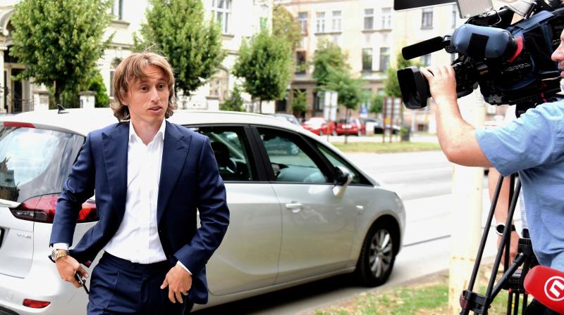 Modric testified as a witness at the trial of tax and Dinamo officials on charges that they avoided paying 12.2 million kuna ($2.02 million) in taxes and diverted 116 million kuna from the soccer club. (Photo: AFP) Modric testified as a witness at the trial of tax and Dinamo officials on charges that they avoided paying 12.2 million kuna ($2.02 million) in taxes and diverted 116 million kuna from the soccer club. (Photo: AFP)