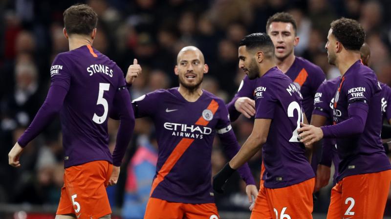 After the tragic events of Saturday, in which Leicester City owner Vichai Srivaddhanaprabha died alongside four other people in a helicopter crash outside the King Power Stadium, it was fitting that Mahrez, a Leicester hero during their 2016 title success, proved the matchwinner. (Photo: AP) After the tragic events of Saturday, in which Leicester City owner Vichai Srivaddhanaprabha died alongside four other people in a helicopter crash outside the King Power Stadium, it was fitting that Mahrez, a Leicester hero during their 2016 title success, proved the matchwinner. (Photo: AP)