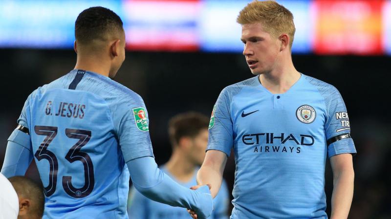 City manager Pep Guardiola will hope his influential Belgian star is able to make a quick recovery as they head into a busy period featuring crucial Champions League fixtures and the Manchester derby. (Photo: AFP) City manager Pep Guardiola will hope his influential Belgian star is able to make a quick recovery as they head into a busy period featuring crucial Champions League fixtures and the Manchester derby. (Photo: AFP)