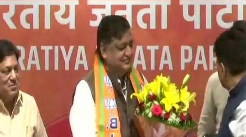 In his initiation ceremony at the BJP headquarters in Delhi on Monday, Naresh Agrawal said he was humiliated by the SP as he lost the Rajya Sabha election ticket to Jaya Bachchan. (Photo: ANI) In his initiation ceremony at the BJP headquarters in Delhi on Monday, Naresh Agrawal said he was humiliated by the SP as he lost the Rajya Sabha election ticket to Jaya Bachchan. (Photo: ANI)