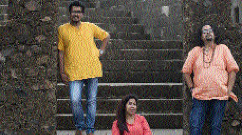 Antarman, the band; Rahul Mukherjee (in yellow) Antarman, the band; Rahul Mukherjee (in yellow)