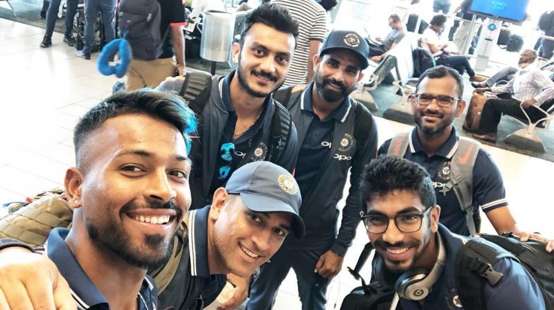 Virat Kohli's men recieved a warm welcome on Sunday in Port Elizabeth ahead of the fifth ODI. (Photo: Twitter / Hardik Pandya) Virat Kohli's men recieved a warm welcome on Sunday in Port Elizabeth ahead of the fifth ODI. (Photo: Twitter / Hardik Pandya)