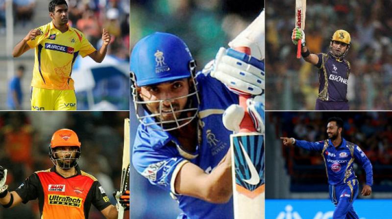 In terms of Indian cricketers, the focus will be on top players like Ravichandran Ashwin, Yuvraj Singh and Gautam Gambhir, who played for Rising Pune Supergiant, Sunrisers Hyderabad and Kolkata Knight Riders.( Photo: PTI / BCCI) In terms of Indian cricketers, the focus will be on top players like Ravichandran Ashwin, Yuvraj Singh and Gautam Gambhir, who played for Rising Pune Supergiant, Sunrisers Hyderabad and Kolkata Knight Riders.( Photo: PTI / BCCI)
