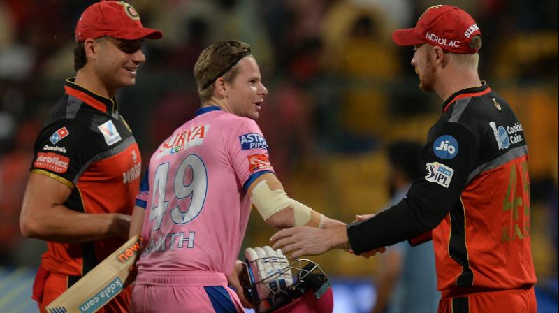 Rajasthan Royals will next play against Delhi Capitals whereas Royal Challengers Bangalore will take on Sunrisers Hyderabad on May 4. (Photo: AFP) Rajasthan Royals will next play against Delhi Capitals whereas Royal Challengers Bangalore will take on Sunrisers Hyderabad on May 4. (Photo: AFP)