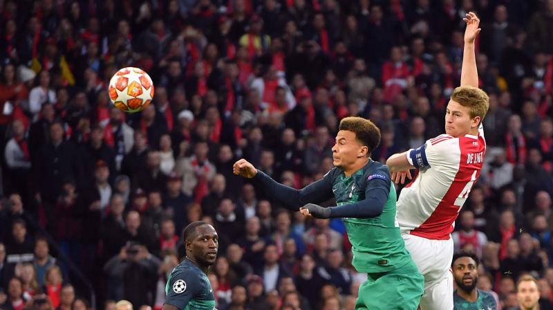 Ajax had won the first leg semi-final 1-0 against Tottenham, but by suffering a 3-2 loss in the second leg, they were knocked out of the tournament as Tottenham progressed 3-3 on away goals to the finals of the Champions League. (Photo: AFP) Ajax had won the first leg semi-final 1-0 against Tottenham, but by suffering a 3-2 loss in the second leg, they were knocked out of the tournament as Tottenham progressed 3-3 on away goals to the finals of the Champions League. (Photo: AFP)