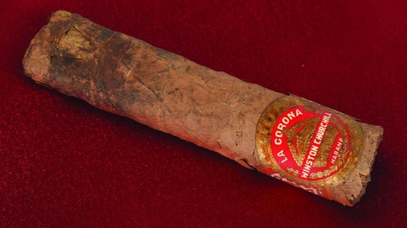 The label on the La Corona cigar from Havana, Cuba, includes Churchill's name (Photo: AP) The label on the La Corona cigar from Havana, Cuba, includes Churchill's name (Photo: AP)