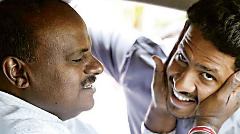 On Deve Gowda contesting the polls, Kumaraswamy said "There is pressure from several leaders on him to contest the polls, but he has not yet decided whether tocontest or not. (Image: File) On Deve Gowda contesting the polls, Kumaraswamy said "There is pressure from several leaders on him to contest the polls, but he has not yet decided whether tocontest or not. (Image: File)