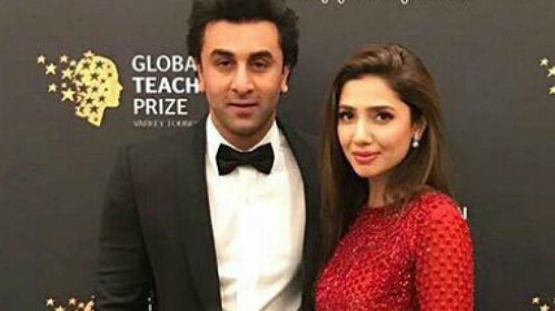 Ranbir Kapoor and Mahira Khan. Ranbir Kapoor and Mahira Khan.
