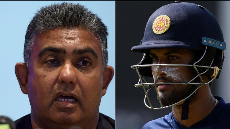 Sri Lanka captain Dinesh Chandimal was on Thursday asked whether he sought any blessing from "meyni" (sorcerer) ahead of their gruelling India tour as team manager Asanka Gurusinha promptly came to his defence to avoid any further embarrassment.(Photo: AFP) Sri Lanka captain Dinesh Chandimal was on Thursday asked whether he sought any blessing from "meyni" (sorcerer) ahead of their gruelling India tour as team manager Asanka Gurusinha promptly came to his defence to avoid any further embarrassment.(Photo: AFP)