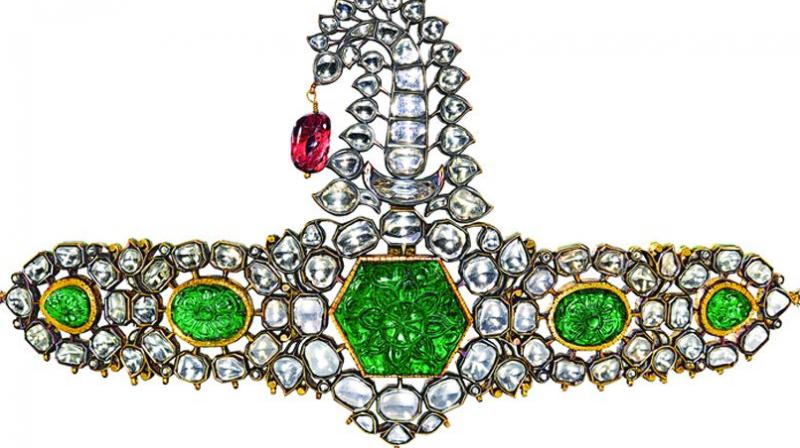 £350,000 nearly double the estimate of up to £180,000, for enamelled turban ornament Sotheby’s auction house £350,000 nearly double the estimate of up to £180,000, for enamelled turban ornament Sotheby’s auction house