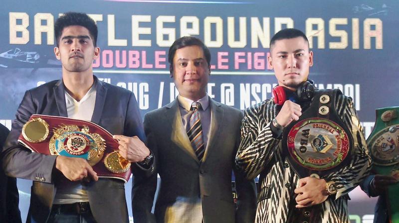 In this fight, the two boxers will put their respective WBO titles at stake and whoever wins the bout will take home his defended title along with his opponent's too. (Photo: AP) In this fight, the two boxers will put their respective WBO titles at stake and whoever wins the bout will take home his defended title along with his opponent's too. (Photo: AP)