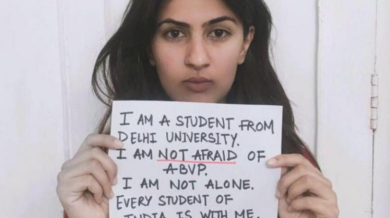 Delhi University student Gurmehar Kaur (Photo: PTI) Delhi University student Gurmehar Kaur (Photo: PTI)