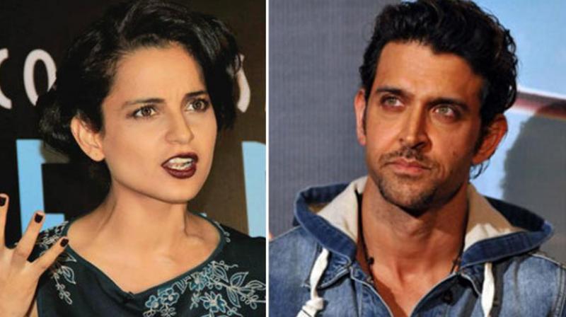 Kangana Ranaut and Hrithik Roshan Kangana Ranaut and Hrithik Roshan
