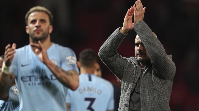 Guardiola's side follow the crucial Premier League fixture at Turf Moor with games against Leicester and Brighton, as City seek to hold off Liverpool in a thrilling title race. (Photo: AP) Guardiola's side follow the crucial Premier League fixture at Turf Moor with games against Leicester and Brighton, as City seek to hold off Liverpool in a thrilling title race. (Photo: AP)