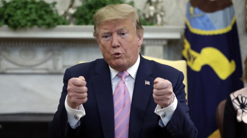 The video in Trump's tweet, captioned as "Make America Great Again", has now been replaced by a message. (Photo:AP) The video in Trump's tweet, captioned as "Make America Great Again", has now been replaced by a message. (Photo:AP)