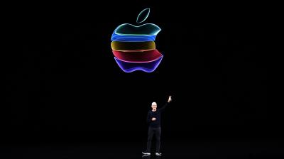 In this file photo taken on September 10, 2019 Apple CEO Tim Cook speaks on-stage during a product launch event at Apple's headquarters in Cupertino, California (Photo | AFP)