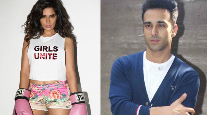 Richa Chadha in a photoshoot, Pulkit Samrat at an event. Richa Chadha in a photoshoot, Pulkit Samrat at an event.