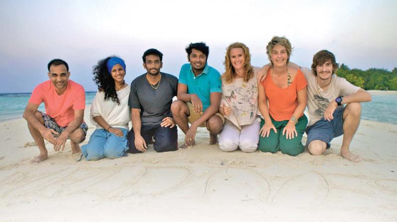 Aine and team at Maldives. Aine and team at Maldives.