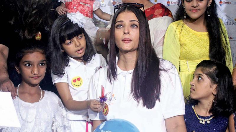 The actress had visited the hospital to mark her father, the late Krishnaraj Rai’s birth anniversary. The actress had visited the hospital to mark her father, the late Krishnaraj Rai’s birth anniversary.