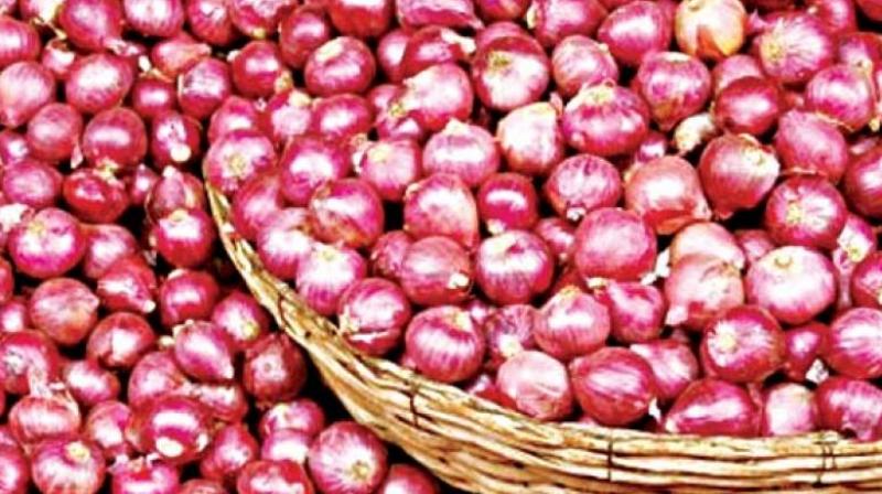 Onion prices in the national capital have shot up to Rs 23 per kg in last ten days on tight. Onion prices in the national capital have shot up to Rs 23 per kg in last ten days on tight.