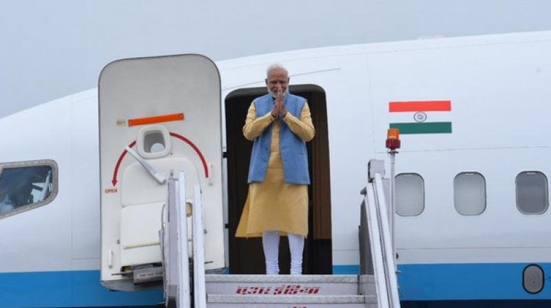 After wrapping up his bilateral engagements, Modi will depart for New Delhi from Paro on Sunday. (Photo: ANI) After wrapping up his bilateral engagements, Modi will depart for New Delhi from Paro on Sunday. (Photo: ANI)