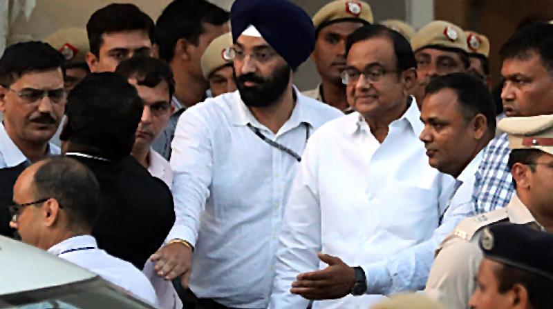 He is facing probe by the CBI and Enforcement Directorate (ED) for alleged irregularities in granting clearance to INX Media to the tune of Rs 305 crore. (Photo: ANI) He is facing probe by the CBI and Enforcement Directorate (ED) for alleged irregularities in granting clearance to INX Media to the tune of Rs 305 crore. (Photo: ANI)