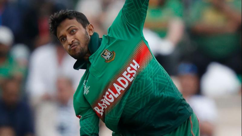 Shakib made 51 in Monday’s 62-run victory over Afghanistan to reclaim his position as the tournament’s leading run scorer (476 runs) and also logged the best bowling figures of 5-29 to take his tally to 10 wickets. (Photo:AFP) Shakib made 51 in Monday’s 62-run victory over Afghanistan to reclaim his position as the tournament’s leading run scorer (476 runs) and also logged the best bowling figures of 5-29 to take his tally to 10 wickets. (Photo:AFP)