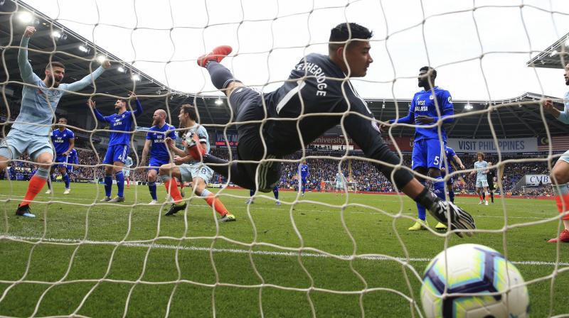 Chelsea, who started without talisman Eden Hazard and midfielder N’Golo Kante, struggled to create chances and failed to hit a single shot on target in the first half. (Photo: AP) Chelsea, who started without talisman Eden Hazard and midfielder N’Golo Kante, struggled to create chances and failed to hit a single shot on target in the first half. (Photo: AP)