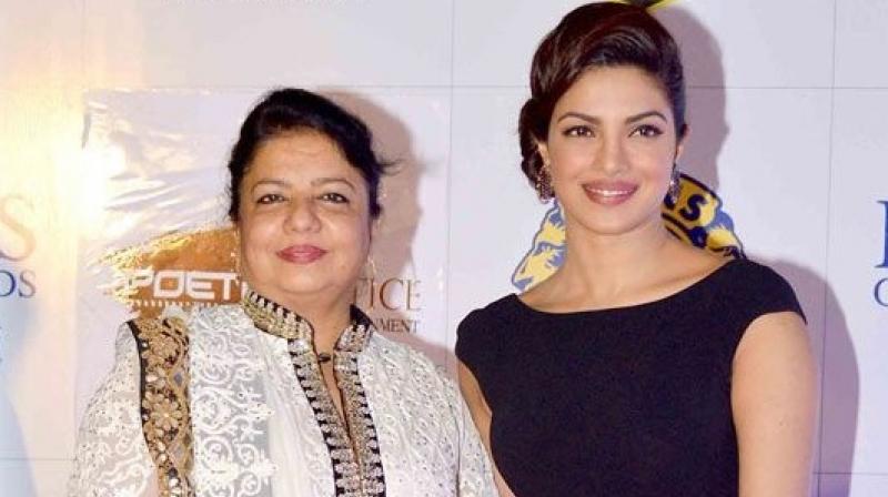 Priyanka Chopra with her mother Madhu Chopra. Priyanka Chopra with her mother Madhu Chopra.